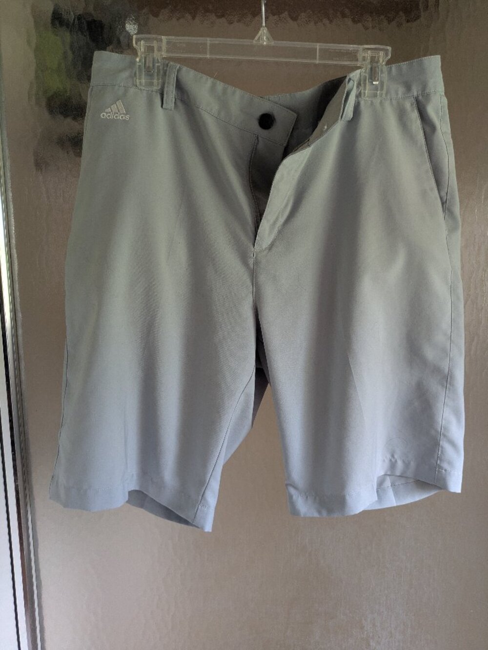 Adidas men's gray shorts